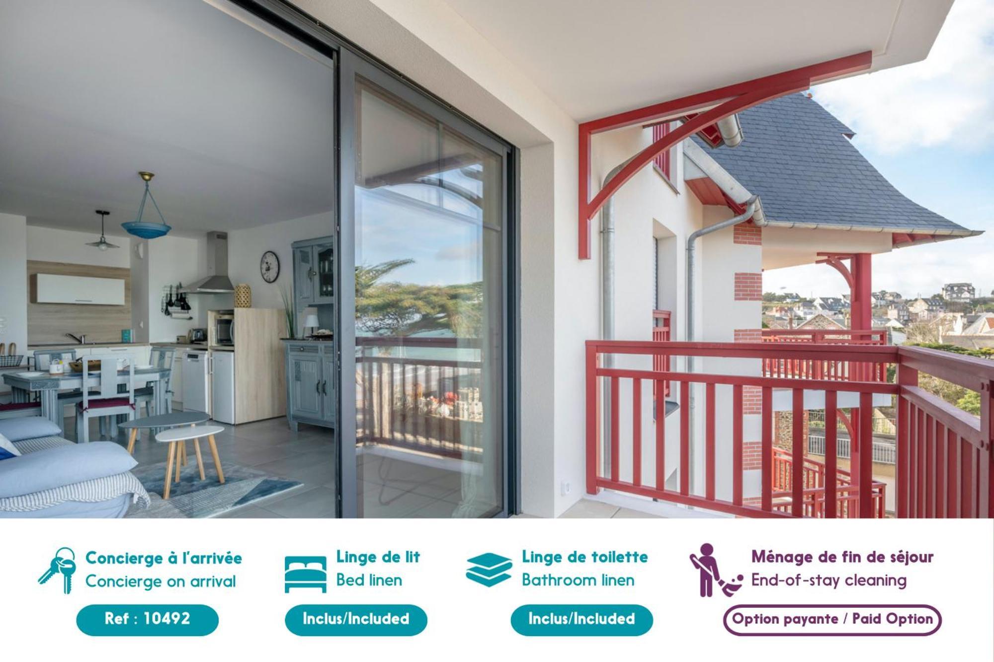 50M Plage, Appartement Vue Mer Pour 3 เปลเนิฟ-วัล-อ็องเดร ภายนอก รูปภาพ